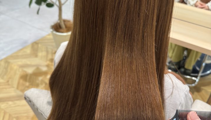 大人気の髪質改善メニュー『超音波シルクストレートパーマ』